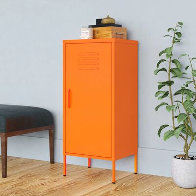 vidaXL Lagerschrank Orange 42,5x35x101,5 cm Stahl