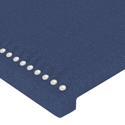 vidaXL Kopfteil Blau 90x5x78/88 cm Stoff