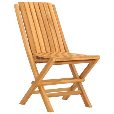 vidaXL Gartenstühle 8 Stk. Klappbar 47x47x89 cm Massivholz Teak