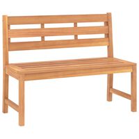 vidaXL Gartenbank 114 cm Massivholz Teak