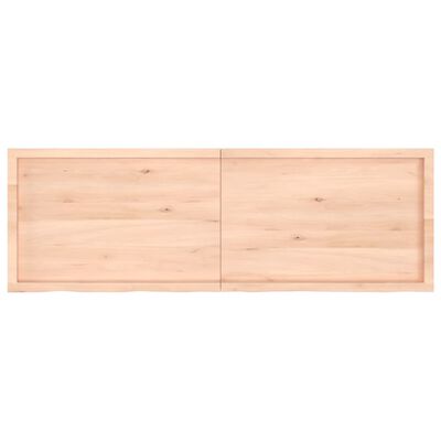 vidaXL Tischplatte 180x60x(2-4) cm Massivholz Eiche Unbehandelt