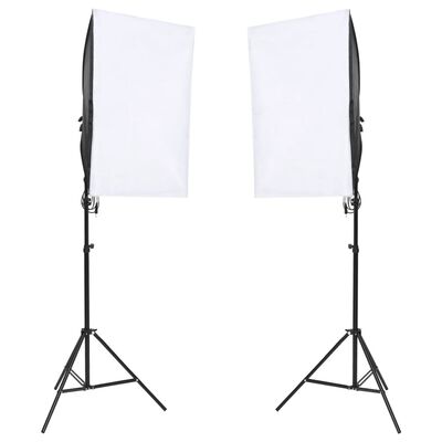 vidaXL Fotostudio-Set mit Leuchten und Hintergrund