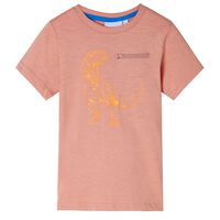 Kinder-Kurzarmshirt Hellorange 92