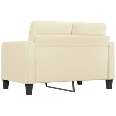 vidaXL B-Ware 2-Sitzer-Sofa Creme 120 cm Kunstleder