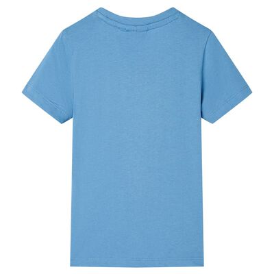 Kinder-T-Shirt Mittelblau 128