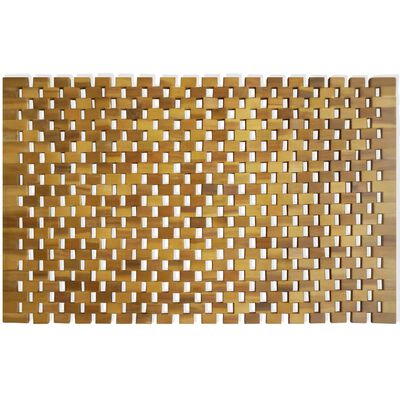 vidaXL Badematte Akazienholz 80x50 cm Mosaik