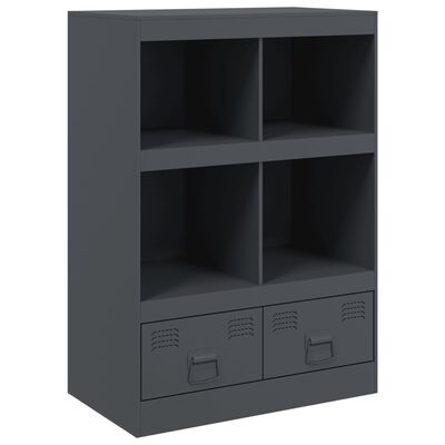 vidaXL Highboard Anthrazit 67x39x95 cm Stahl