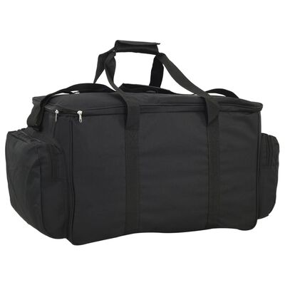 vidaXL Angeltasche Wasserdicht Schwarz Oxford-Gewebe