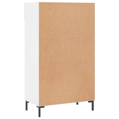 vidaXL Schuhschrank Hochglanz-Weiß 60x35x105 cm Holzwerkstoff