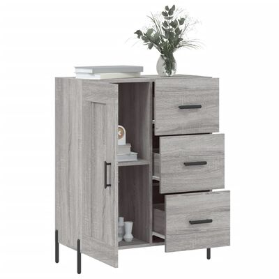 vidaXL Sideboard Grau Sonoma 69,5x34x90 cm Holzwerkstoff