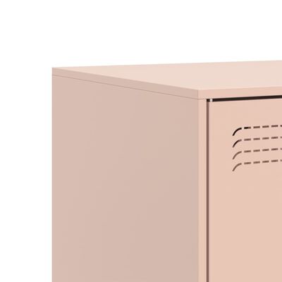 vidaXL TV-Schrank Rosa 67x39x44 cm Stahl