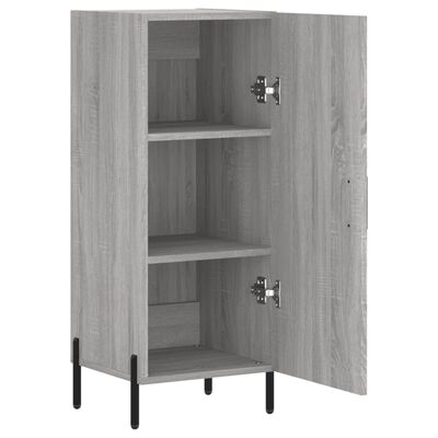 vidaXL Sideboard Grau Sonoma 34,5x34x90 cm Holzwerkstoff