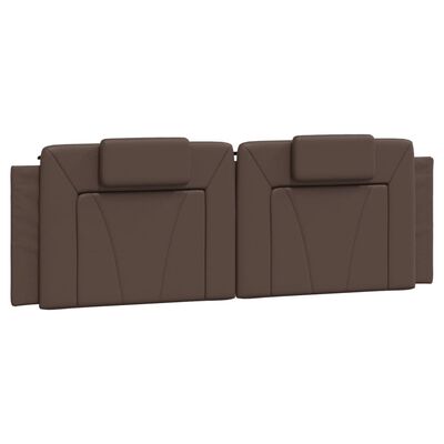 vidaXL Bett mit Matratze Braun 160x200 cm Kunstleder