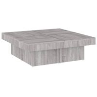 vidaXL Couchtisch Grau Sonoma 90x90x28 cm Holzwerkstoff