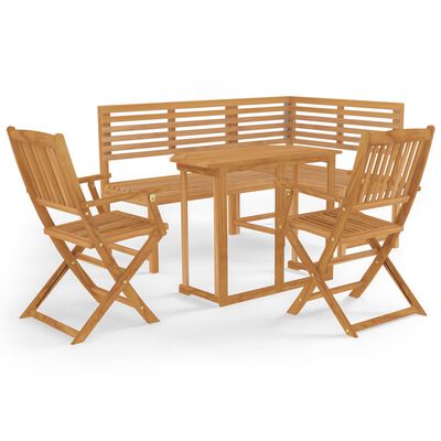 vidaXL 4-tlg. Bistro-Set Massivholz Akazie