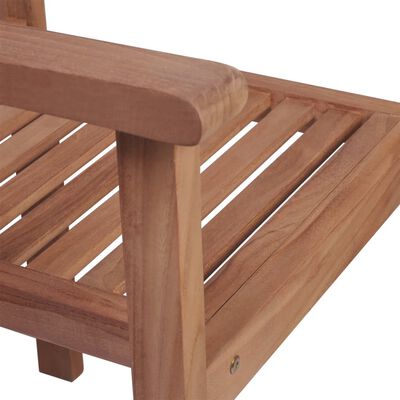 vidaXL Gartenstühle 2 Stk. mit Taupe Kissen Massivholz Teak