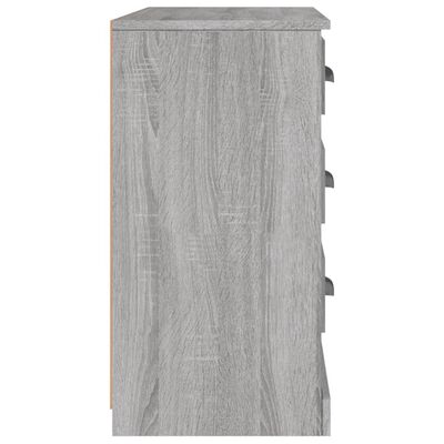 vidaXL Sideboard Grau Sonoma 104,5x35,5x67,5 cm Holzwerkstoff