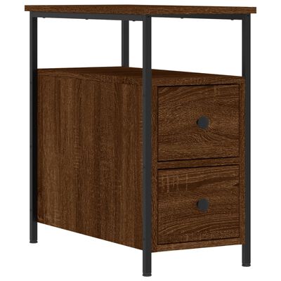 vidaXL Nachttisch Braun Eichen-Optik 30x60x60 cm Holzwerkstoff