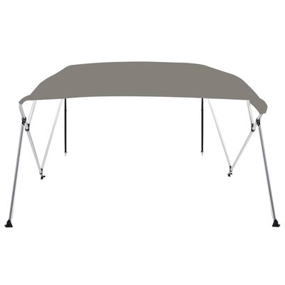 vidaXL 4-Bow Bimini-Top Grau 243x244x137 cm