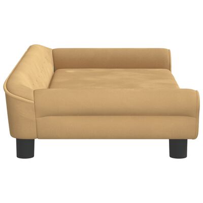 vidaXL Kindersofa Braun 100x50x26 cm Samt