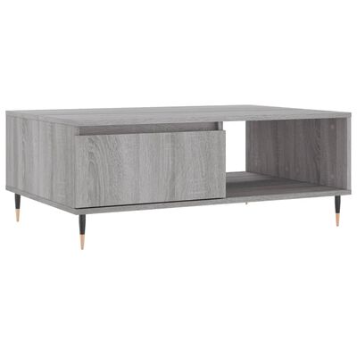 vidaXL Couchtisch Grau Sonoma 90x60x35 cm Holzwerkstoff