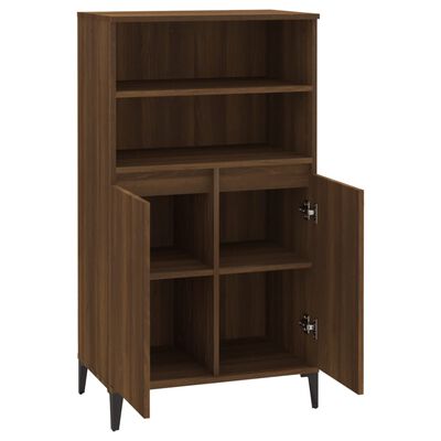 vidaXL Highboard Braun Eichen-Optik 60x36x110 cm Holzwerkstoff