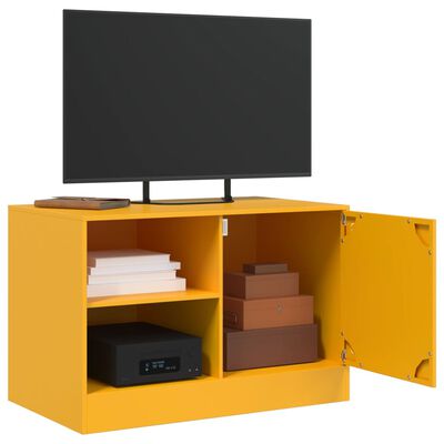 vidaXL TV-Schrank Senfgelb 67x39x44 cm Stahl