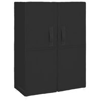 vidaXL Schuhschrank Schwarz 60x28x90 cm Stoff