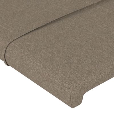 vidaXL Kopfteil Taupe 80x5x78/88 cm Stoff