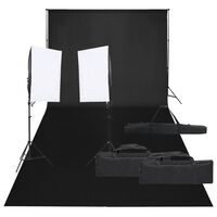 vidaXL Fotostudio-Set mit Beleuchtung und Hintergrund