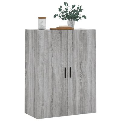 vidaXL Wandschrank Grau Sonoma 69,5x34x90 cm