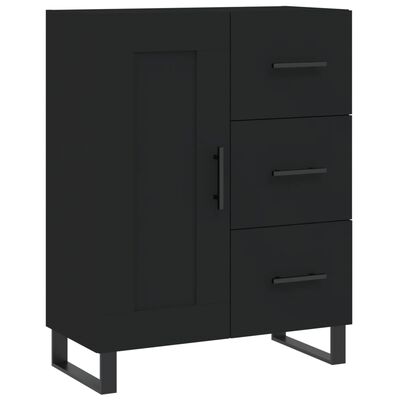 vidaXL Sideboard Schwarz 69,5x34x90 cm Holzwerkstoff