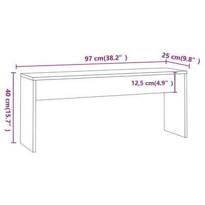 vidaXL 3-tlg. Essgruppe Braun Eiche-Optik Holzwerkstoff