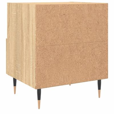 vidaXL Nachttische 2 Stk. Sonoma-Eiche 40x35x47,5 cm Holzwerkstoff