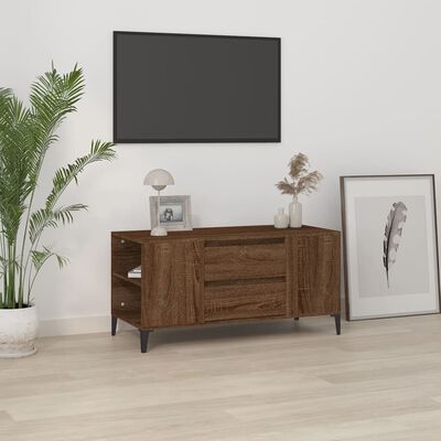 vidaXL TV-Schrank Braun Eichen-Optik 102x44,5x50 cm Holzwerkstoff