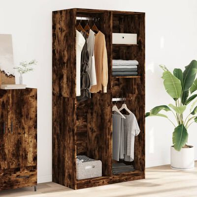 vidaXL Kleiderschrank Räuchereiche 100x50x200 cm Holzwerkstoff