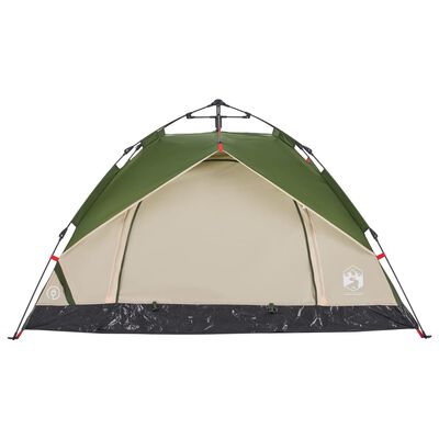 vidaXL Kuppel-Campingzelt 2 Personen Grün Quick Release