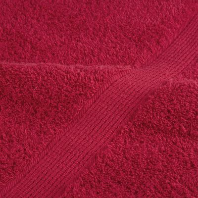 vidaXL Premium-Handtücher SOLUND 10 Stk. Rot 50x100 cm 600 g/m²