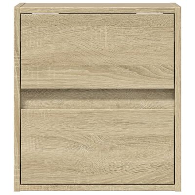 vidaXL TV-Wandschrank mit LED-Beleuchtung Sonoma 41x31x45 cm