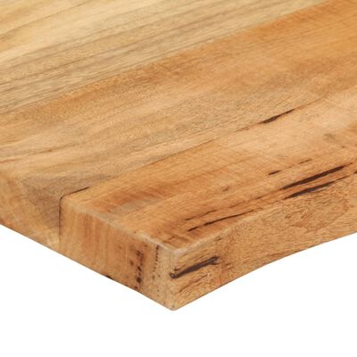 vidaXL Tischplatte mit Baumkante 140x60x3,8 cm Massivholz Mango