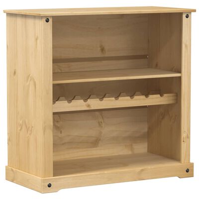 vidaXL Weinschrank Corona 107,5x51x105,5 cm Massivholz Kiefer