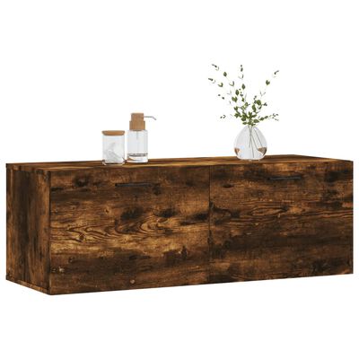 vidaXL Wandschrank Räuchereiche 100x36,5x35 cm Holzwerkstoff