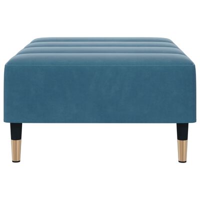 vidaXL Fußhocker Blau 77x55x31 cm Samt