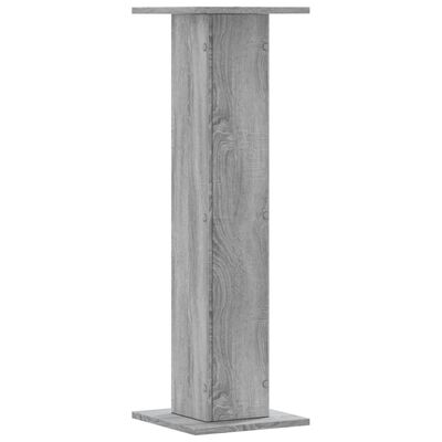 vidaXL Lautsprecherständer 2 Stk. Grau Sonoma 30x30x95cm Holzwerkstoff