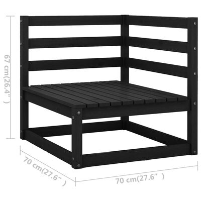 vidaXL 5-tlg. Garten-Lounge-Set mit Kissen Massivholz Kiefer