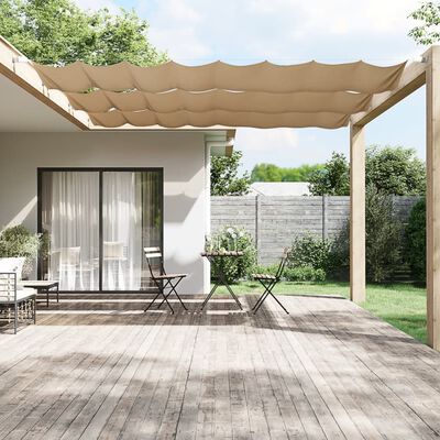 vidaXL Senkrechtmarkise Taupe 100x360 cm Oxford-Gewebe