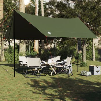 vidaXL Tarp Olivgrün 438x376x212 cm Wasserdicht