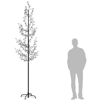 vidaXL LED-Baum mit Kirschblüten Warmweiß 368 LEDs 300 cm