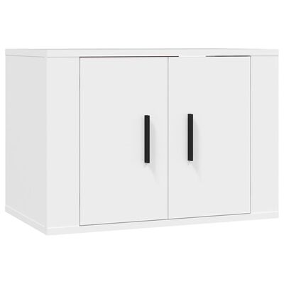 vidaXL 5-tlg. TV-Schrank-Set Weiß Holzwerkstoff