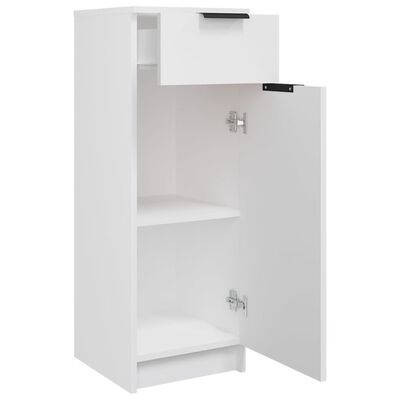 vidaXL Badschrank Weiß 32x34x90 cm Holzwerkstoff